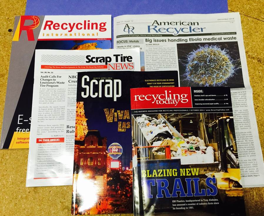 industrial shredding & recycling press coverage